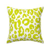 Cheetah Chic // Chartreuse on White