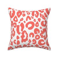 Cheetah Chic // Living Coral on White
