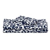 Cheetah Chic // Navy on White (Large Size) 