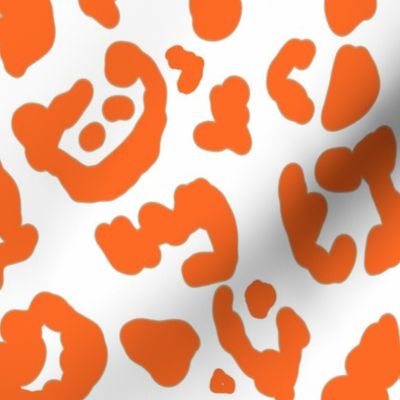 Cheetah Chic // Orange on White