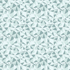 Mint Aqua and Turquoise Geometric Fabric Pattern // Cream Geo Trendy Hipster Kids Nursery Baby Design 