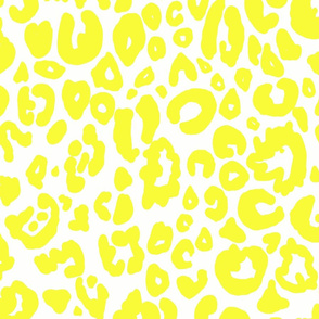 Cheetah Chic // Yellow on White