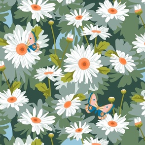 Daisy Love* || paint-by-number flowers  & butterflies