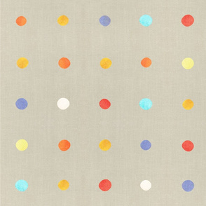 Masai Mara Linen - Watercolor Dots