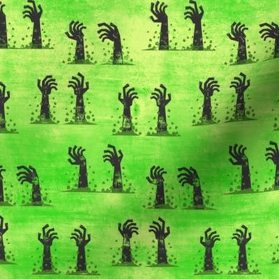 Zombie hands - halloween - green - LAD19