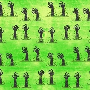 Zombie hands - halloween - green - LAD19