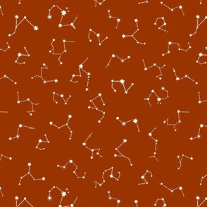 Constellation Stars - Earth Tone Red Brown