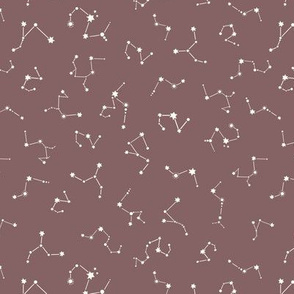 Constellation Stars - Earth Tone Purple taupe