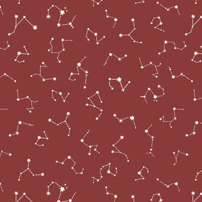 Constellation Stars - Earth Tone Plum Red