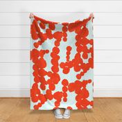 Large dots abstract red orange