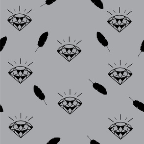 diamond_pattern_vector_grey