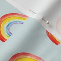 Watercolor Rainbows // Mystic Blue
