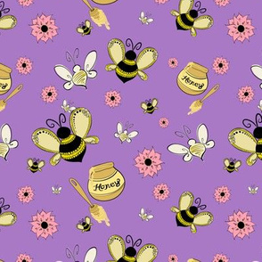 Bees & Honey Purple