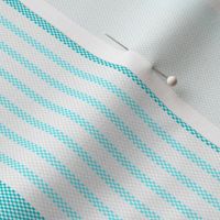 Ticking Triple Stripe in Turquoise