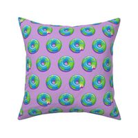 planet earth donuts - earth - purple - LAD19