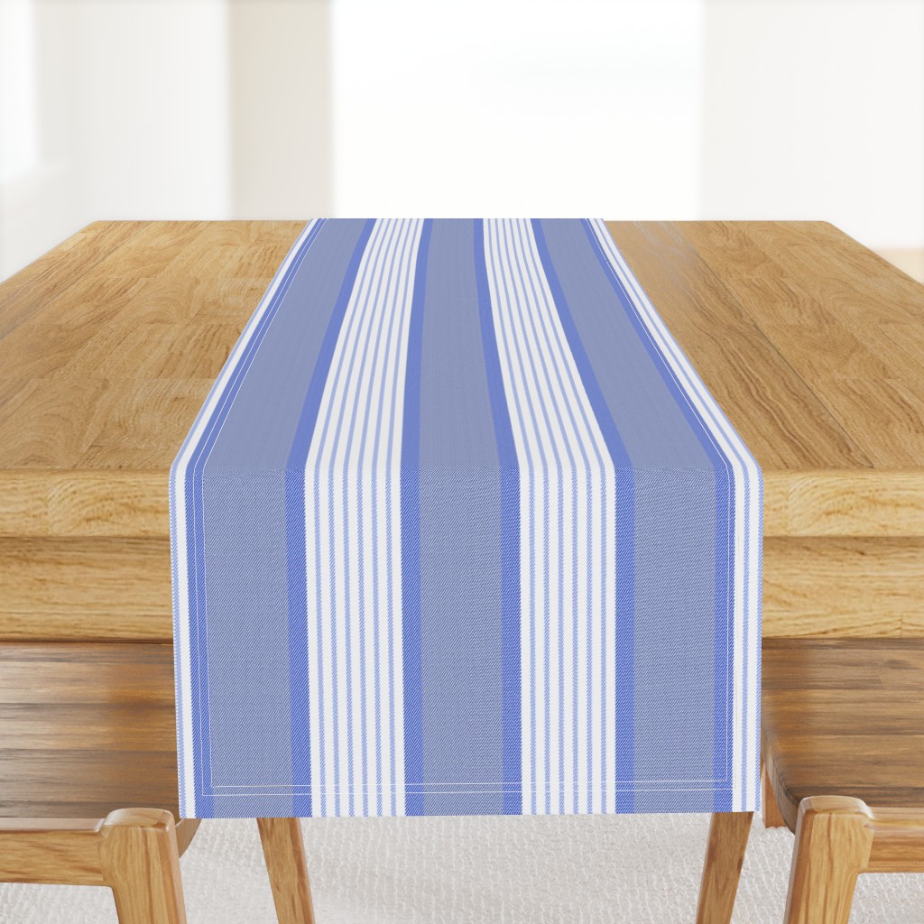 Ticking Triple Stripe in Blue