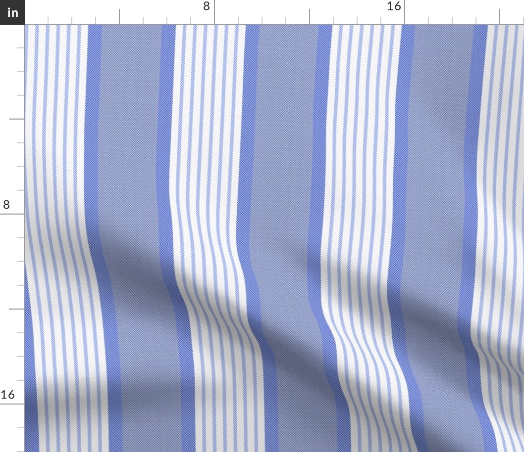 Ticking Triple Stripe in Blue