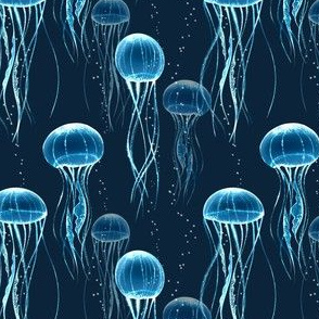 Glowing jellyfish 