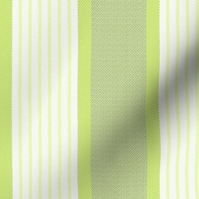 Ticking Triple Stripe in Yellow Green