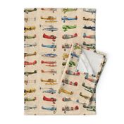 Antiqued Planes Fabric Repeat