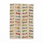 Antiqued Planes Fabric Repeat