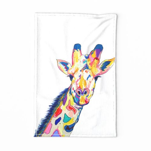 The Painted Giraffe Tea Towel
