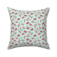 Sweet watermelon sugar love summer fruit garden mint pink