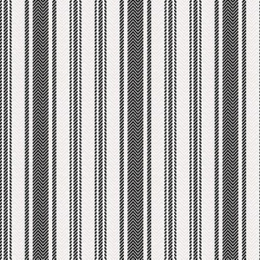 Ticking Two Stripe in Black and White