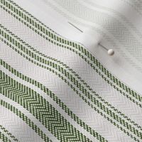 Ticking Two Stripe in Dark Green