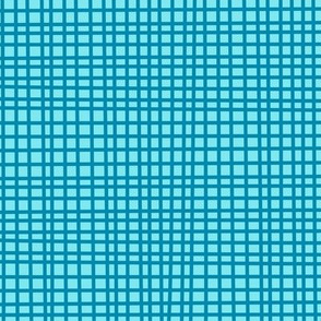 Aqua crosshatch