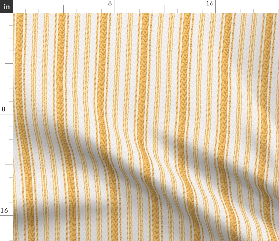 Ticking Two Stripe in Orange