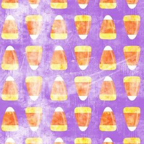 Candy corn - distressed purple - halloween candy - LAD19