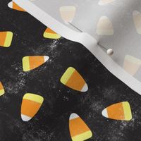 Candy corn - distressed black - halloween candy - LAD19
