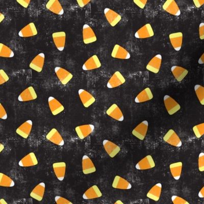 Candy corn - distressed black - halloween candy - LAD19