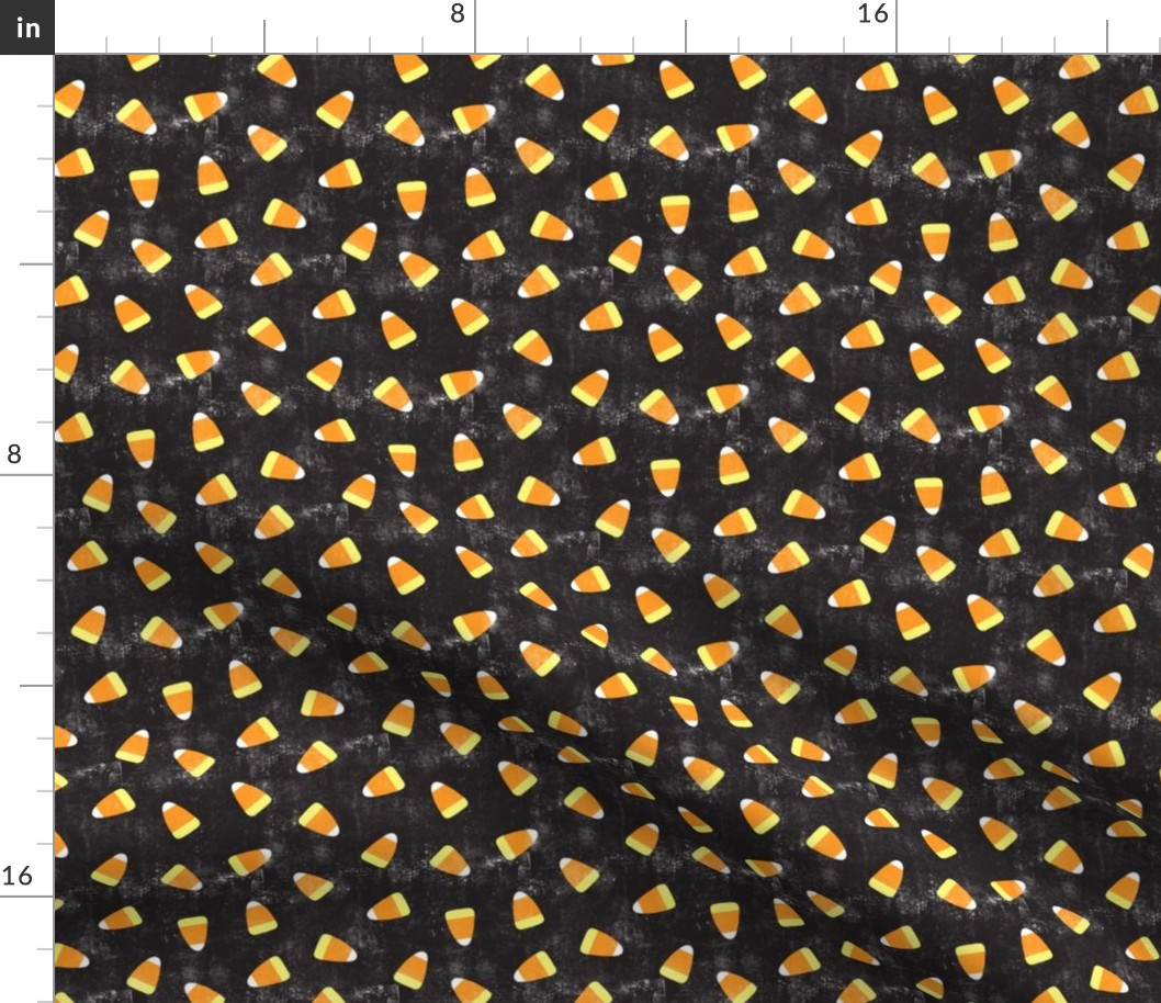 Candy corn - distressed black - halloween candy - LAD19