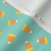 Candy corn - aqua - halloween candy - LAD19