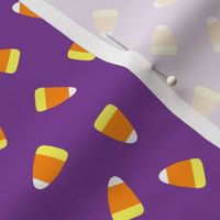 Candy corn - dark purple toss - halloween candy - LAD19