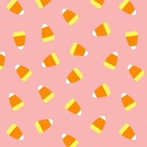 Candy corn - pink toss - halloween candy - LAD19