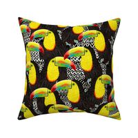 Toucans Tribe (black) 18”