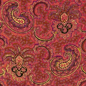 Chagall Paisley Red