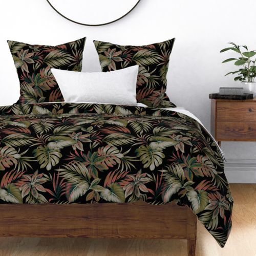 Brienne Floral - Charcoal Large