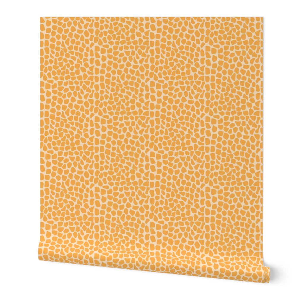 Orange Giraffe Animal Print