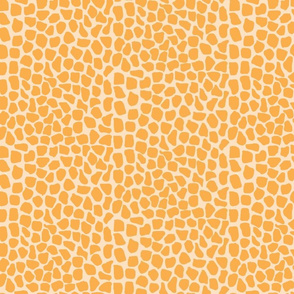 Orange Giraffe Animal Print