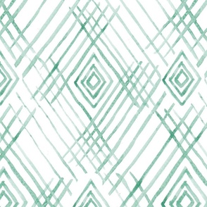 Tribal watercolor green