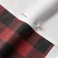 buffalo plaid triangle cheater quilt, adventure awaits