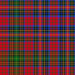 Christmas tartan based on Ogilvie (red/green/gold/blue)