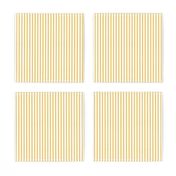 Denim Stripes . Sunflower White Chambray