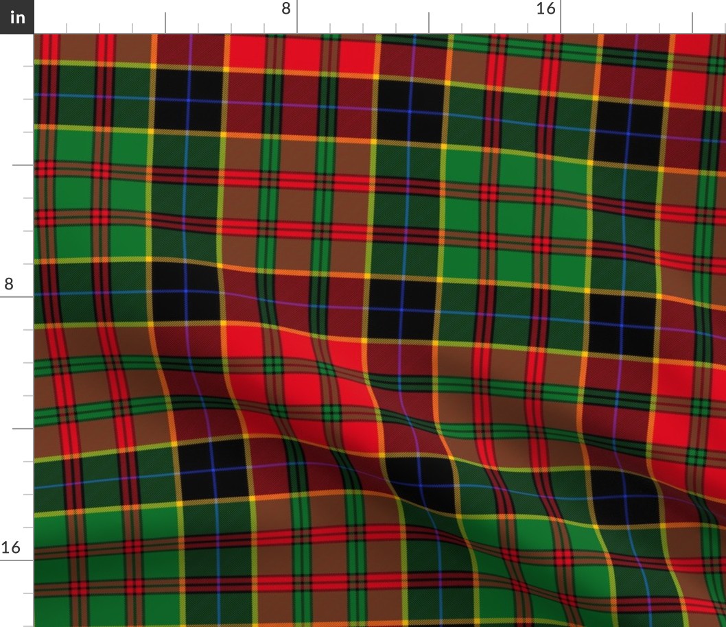 Christmas tartan, 12",  based on O'Connor Ochiltree tartan