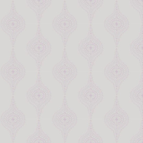 Moroccan Ghosted Plum on Light Gray