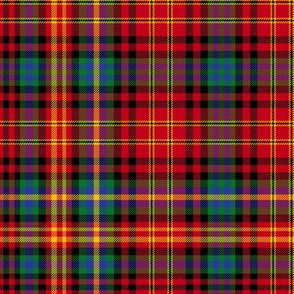 Christmas tartan based on Ogilvie red yellow - colorful